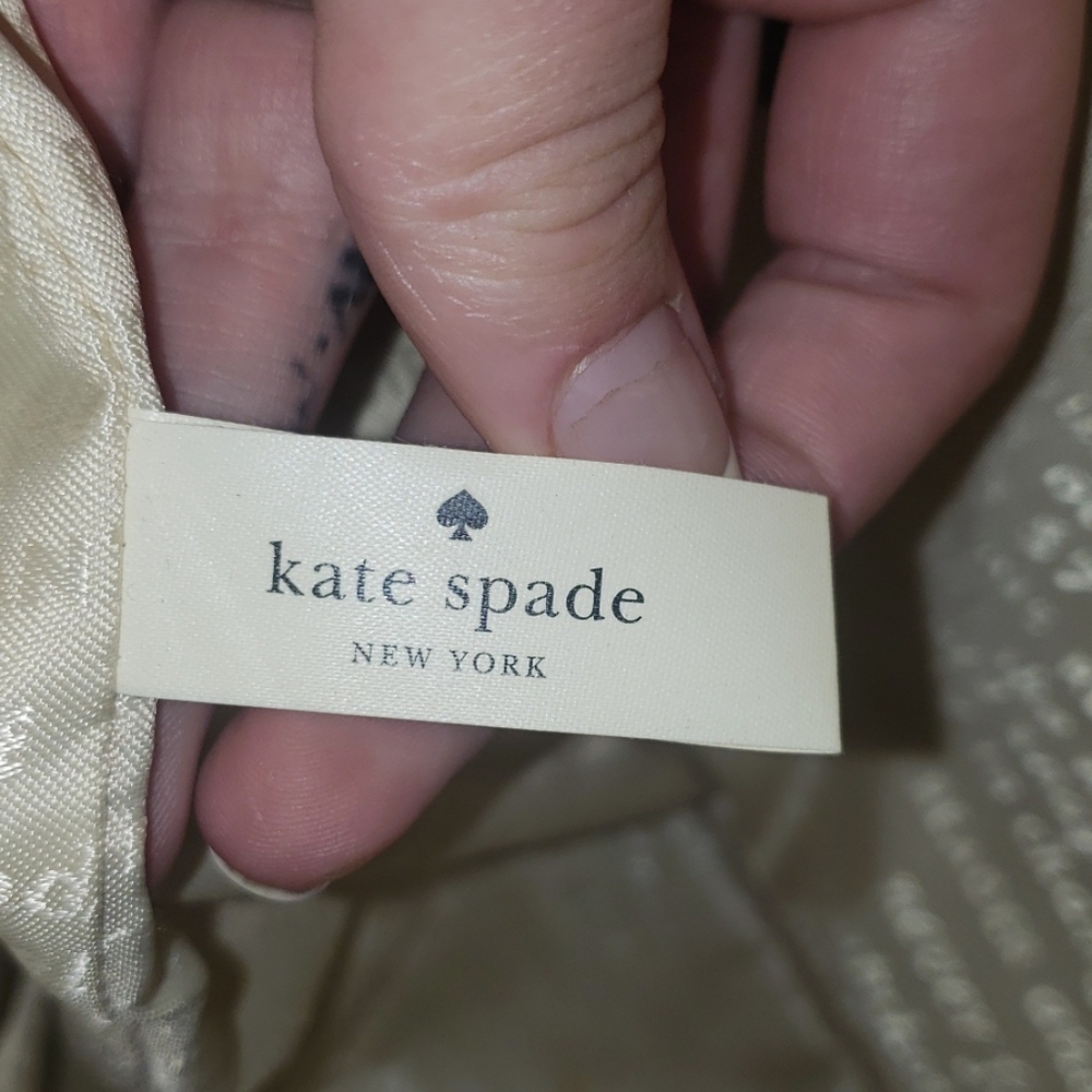 SOLD Kate Spade Plaid Purse with Dust Cover - Picture 7 of 14